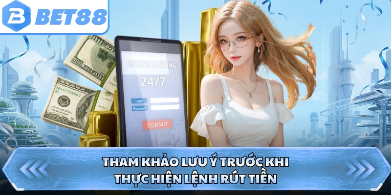 Tham khảo lưu ý trước khi thực hiện lệnh rút tiền